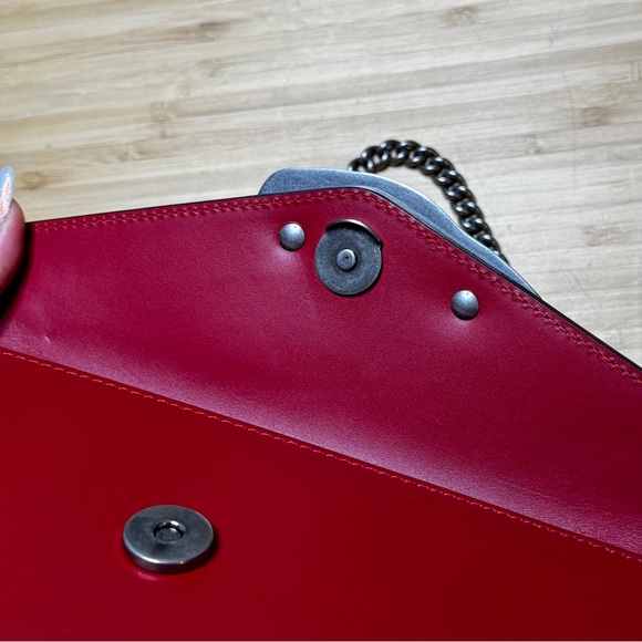 🐍GUCCI🐍Lilith Snakeskin Flap Shoulder Bag - Picture 8 of 15